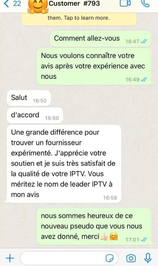 Customer feedback about IPTV service support